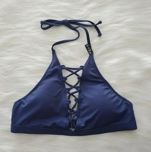 VS PINK High Neck Strappy Bikini Top